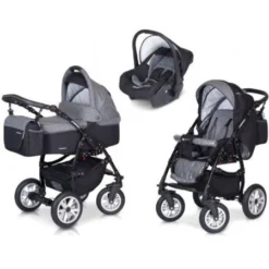 Poussette Combinée PASSO 4 Roues Avec Siège Auto LCP KIDS : Comparateur, Avis, Prix